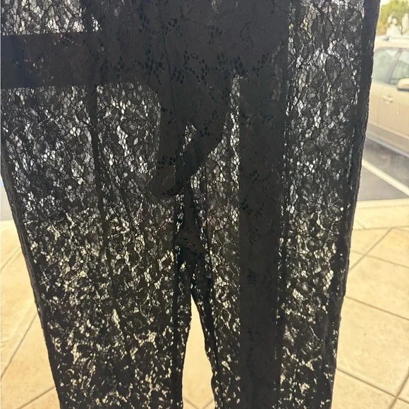 PrettyLittleThing Black Lace Jumpsuit Size 12 - Picture 3 of 14